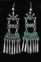 LOVELY 1930's ZUNI DANGLE EARRINGS