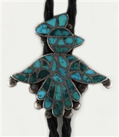 SARAH LEEKYA TURQUOISE INLAID BIRD BOLO