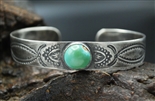 RALPH TAWANGYAOUMA SILVER & TURQUOISE BRACELET