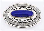 STUNNING GIBSON NEZ LAPIS LAZULI BELT BUCKLE