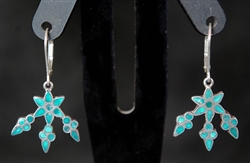 FRANK DISHTA SR. TURQUOISE DANGLE EARRINGS