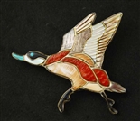 VIRGIL AND SHIRLEY BENN DUCK PIN/PENDANT