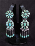 PRETTY FEDERICO TURQUOISE DANGLE EARRINGS