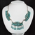 LOVELY ZUNI MARQUISE TURQUOISE NECKLACE