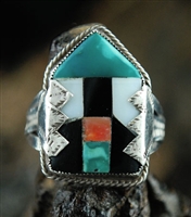 DELLA CASA APPA MOSAIC INLAID RING