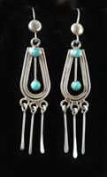 LOVELY 1950's ZUNI DANGLE EARRING