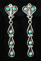 LOVELY 1950's ZUNI CLIP-ON EARRING