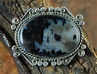 BEAUTIFUL 1940'S FRED HARVEY ERA AGATE PIN