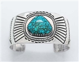 STUNNING JULIAN LOVATO LONE MT. TURQUOISE BRACELET