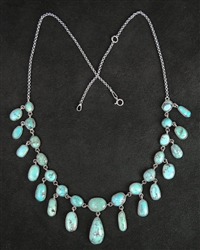 LOVELY AND UNIQUE #8 TURQUOISE NECKLACE