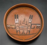 VINTAGE HOPI REDWARE LOW BOWL C: 1930