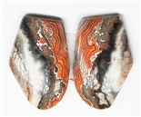MEXICAN LACE AGATE MATCHED PAIR 15 cts