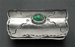 UNUSUAL NAVAJO TURQUOISE SILVER BOX