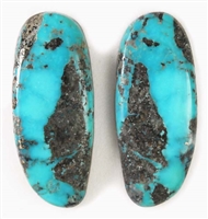NATURAL MORENCI TURQUOISE MATCHED PAIR 41 cts.