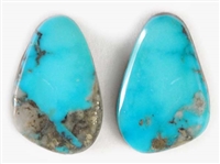 NATURAL MORENCI TURQUOISE MATCHED PAIR 17.5 cts.