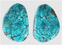 NATURAL MORENCI TURQUOISE MATCHED PAIR 45 cts.