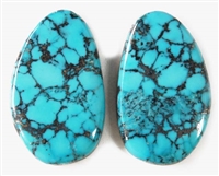 NATURAL MORENCI TURQUOISE MATCHED PAIR 42.5 cts.