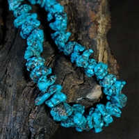NATURAL MORENCI TURQUOISE NUGGET NECKLACE