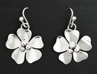 ARTIE YELLOWHORSE STERLING FLOWER EARRINGS