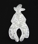 WONDERFUL AWA TSIREH BOWLEGGED COWBOY PIN