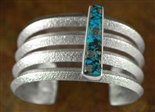 DARRYL DEAN BEGAY ITHIACA PEAK TURQUOISE BRACELET