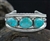 STUNNING TOM WEAHKEE LONE MT. TURQUOISE BRACELET