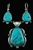 STUNNING JACOB MORGAN MORENCI TURQUOISE SET