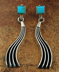 JACK TOM MORENCI TURQUOISE EARRINGS<SPAN style="COLOR: #ff0000; FONT-WEIGHT: bold">*SOLD*</SPAN></SPAN>