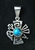 KEE YAZZIE PERSIAN TURQUOISE PENDANT