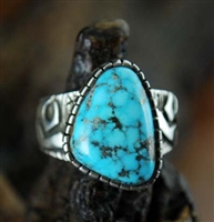 KEE YAZZIE MORENCI TURQUOISE RING