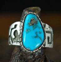 KEE YAZZIE MORENCI TURQUOISE RING