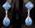 VERNON BEGAY DENIM LAPIS DANGLE EARRINGS