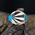 DON JUAN MULTI STONE INLAID 14K GOLD RING