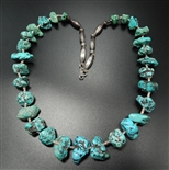 NATURAL KINGMAN TURQUOISE NUGGET NECKLACE