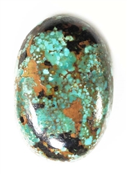 NATURAL PILOT MOUNTAIN TURQUOISE CABOCHON 28 cts