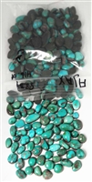NATURAL AJAX TURQUOISE CABOCHONS 416 cts