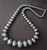 NAVAJO HAND MADE GRADUATED SILVER BEAD NECKLACE