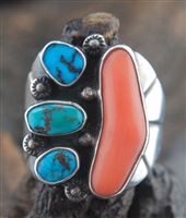 BEAUTIFUL BURNHAM TURQUOISE MENS RING