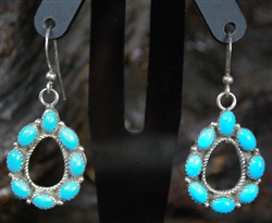 BEAUTIFUL SLEEPING BEAUTY TURQUOISE EARRINGS<SPAN style="COLOR: #ff0000; FONT-WEIGHT: bold">*SOLD*</SPAN></SPAN>