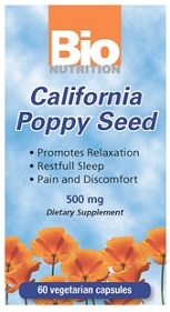 Bio Nutrition California Poppy Seed - 60 Caps