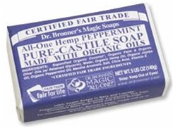 Dr. Bronner's Organic Peppermint Bar Soap 5 OZ.