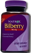 Natrol Bilberry 40mg 60 caps