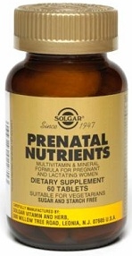 Solgar Prenatal Nutrients Tablets