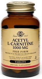 Solgar Acetyl L-Carnitine 1000 mg 30 Tabs