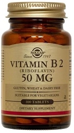 Solgar Vitamin B2 Riboflavin 50 mg