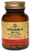 Solgar Vitamin K 100 mcg Tablets - 100 or 250 Tabs