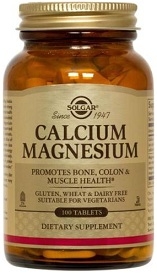 Solgar Calcium Magnesium Tablets - 100 or 250 Tabs