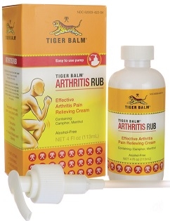 Tiger Balm Arthritis Rub Natural Pain Reliever - 4 oz.