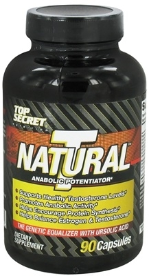 Natural T - Testosterone Booster 90 Caps - Top Secret Nutrition