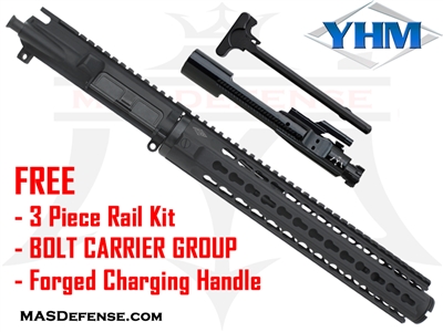 10.5" 300 BLACKOUT BARRELED UPPER - YANKEE HILL 12.6" KR7  ***FREE BCG - CHARGING HANDLE - 3 PIECE RAIL KIT